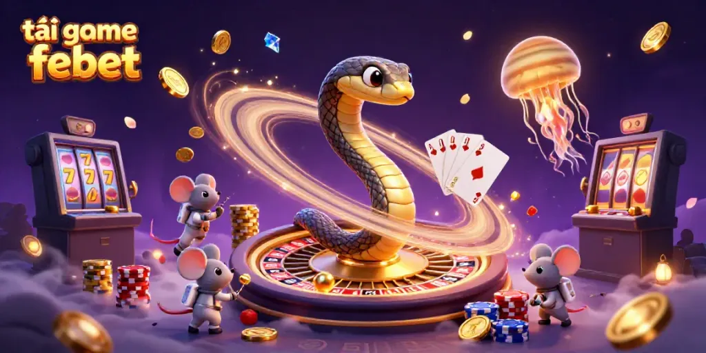 Experience the excitement of tải game febet as astronaut mice place bets on a cosmic roulette wheel.