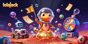 Experience the excitement of lolajack as a gecko uncovers a golden casino in a vibrant 3D universe.